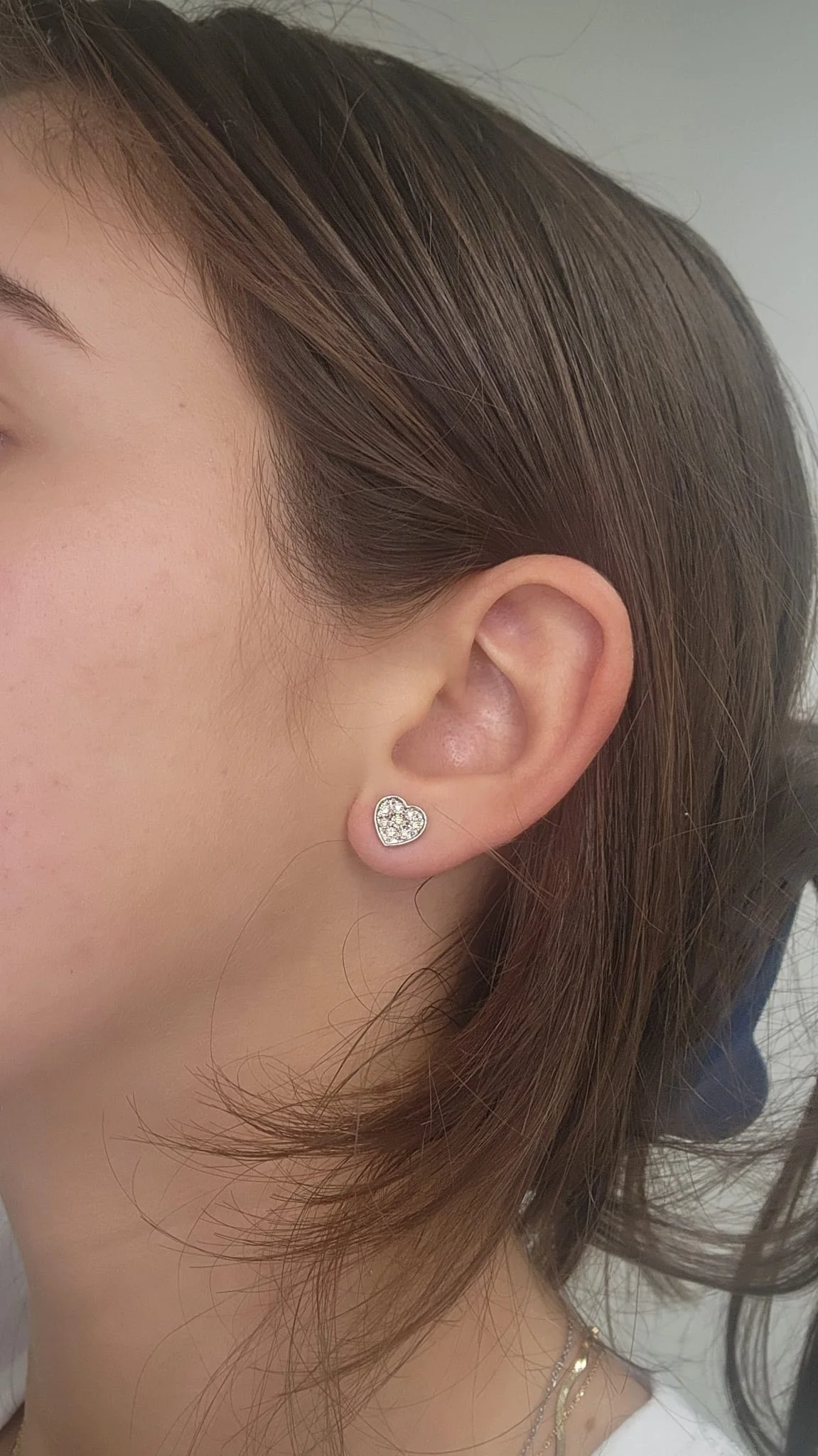 Diamond Heart Earrings - Image 3