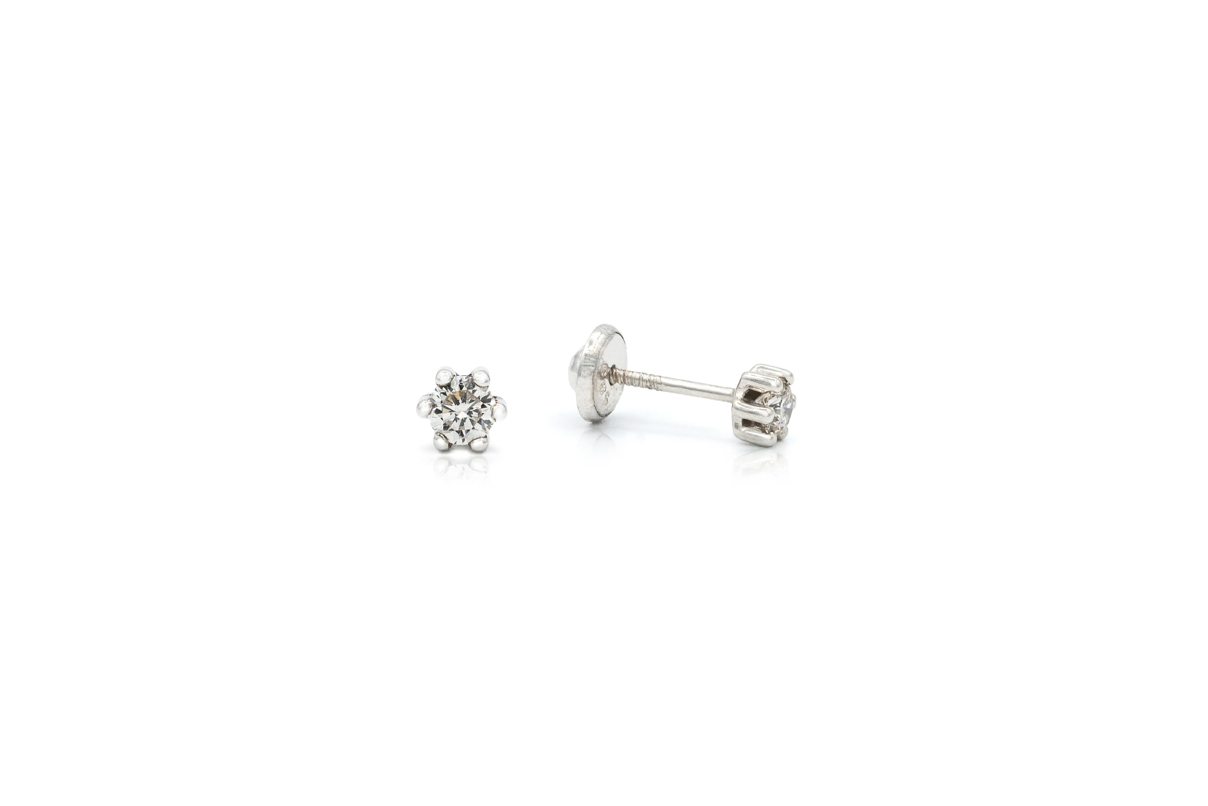 Diamond Stud Baby Earrings - Image 3