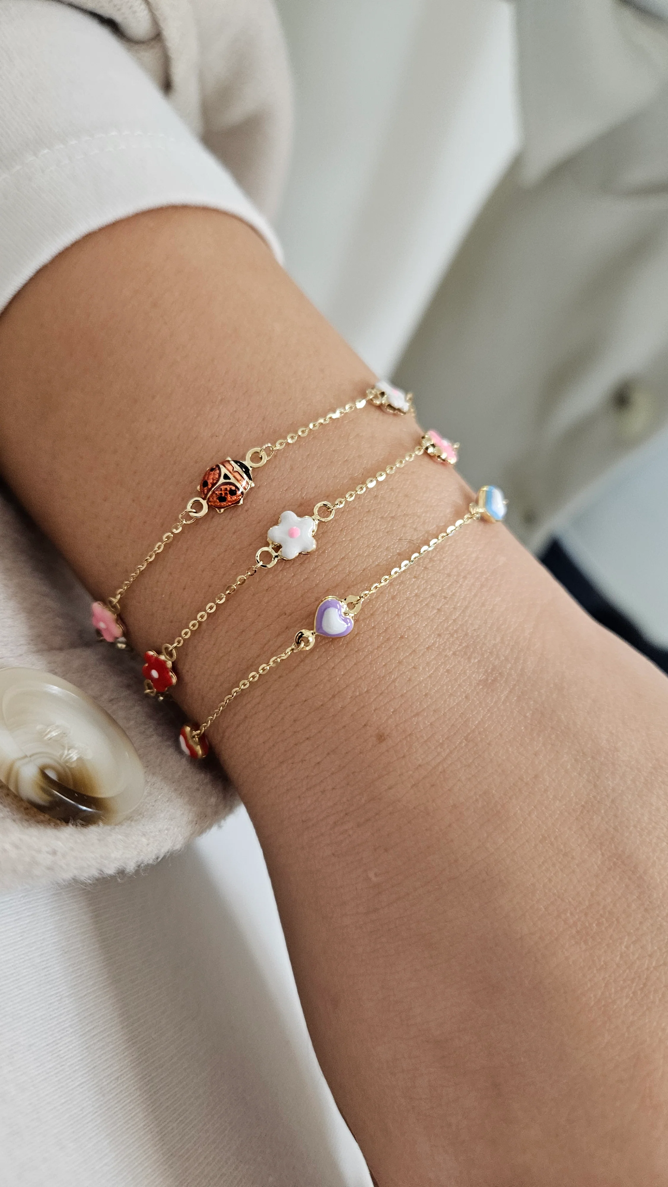 Enamel Heart Bracelet - Image 2