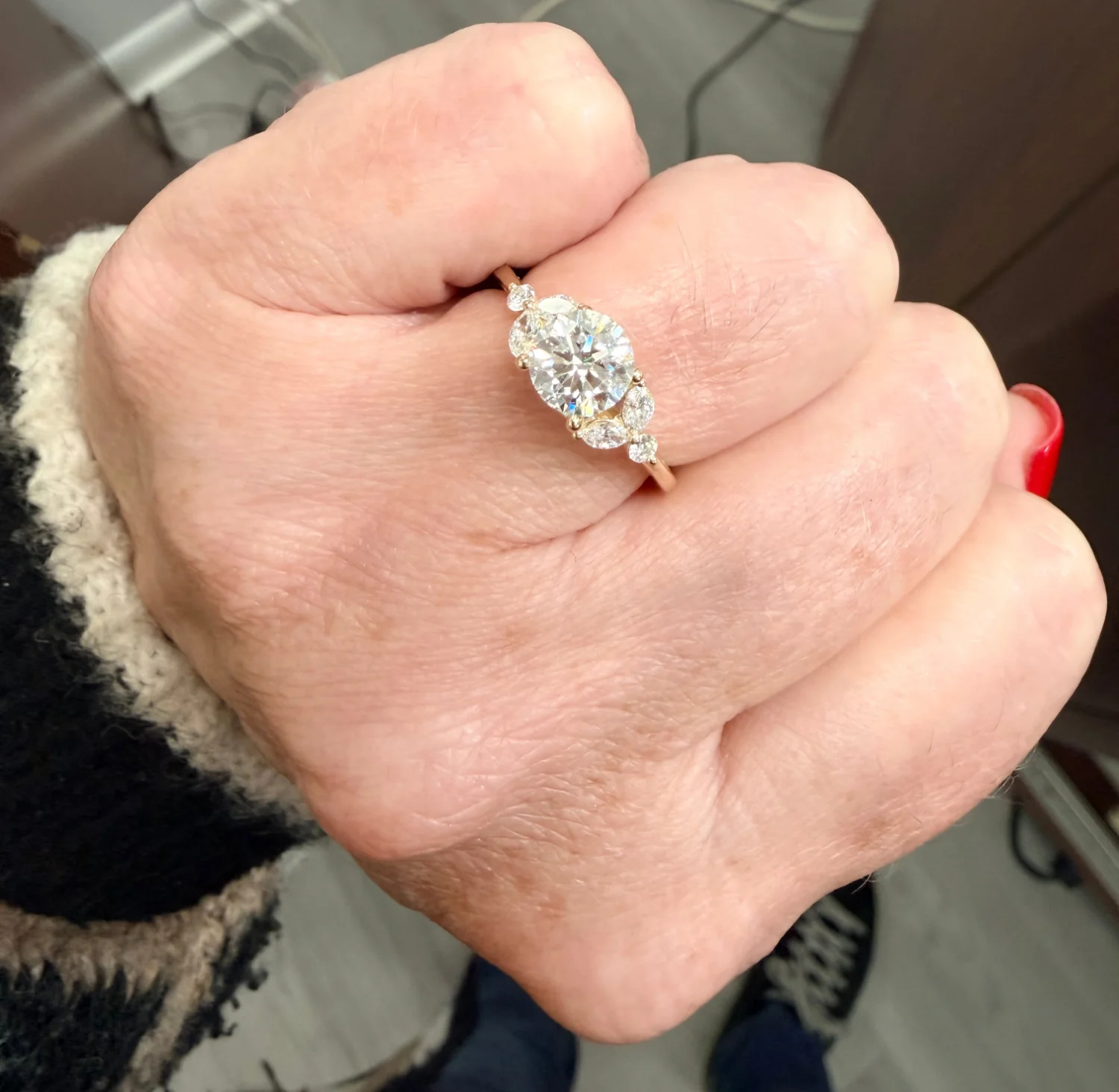 14K Yellow Gold Tulip Diamond Engagement Ring Setting - Image 19