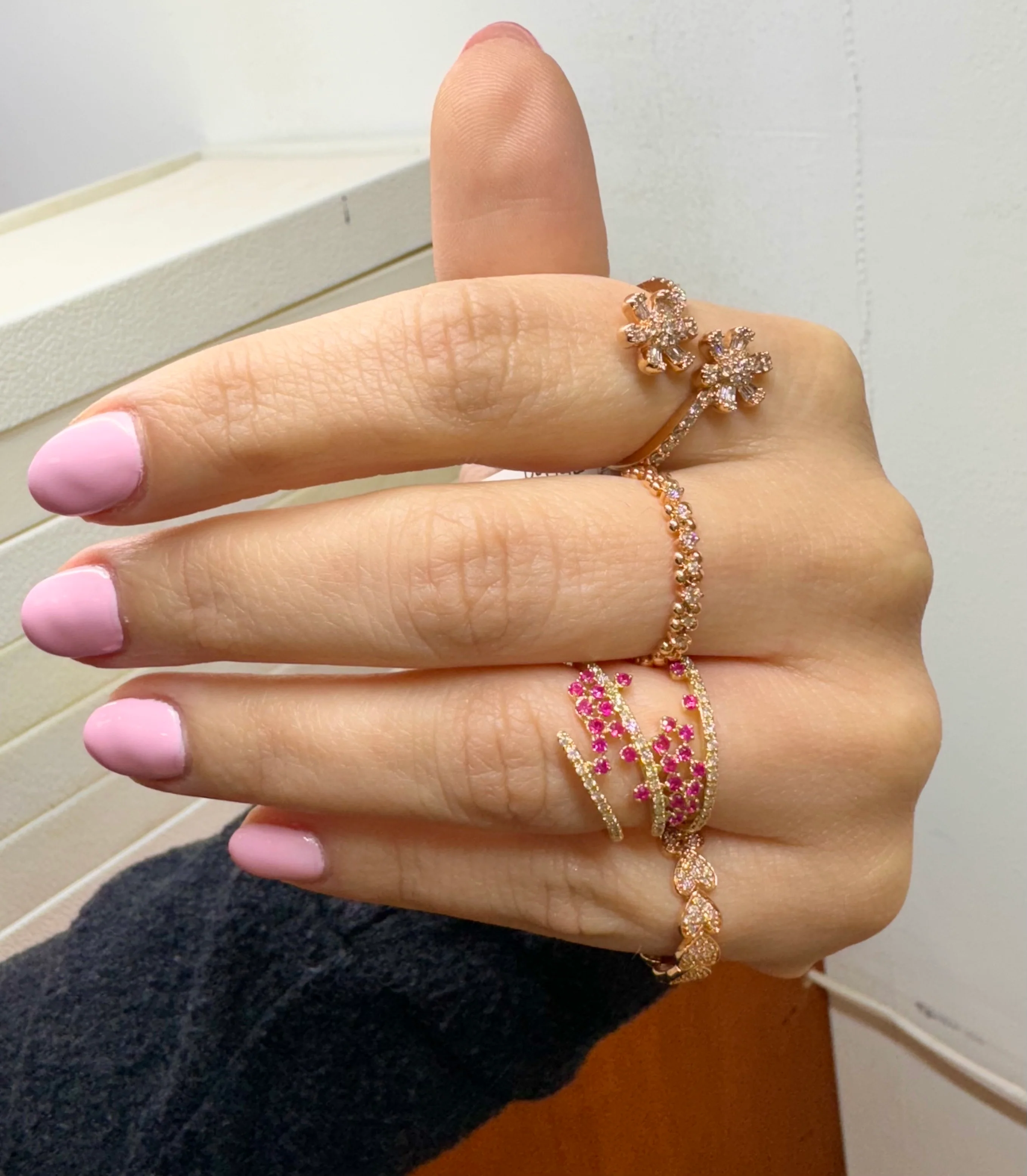 Galaxy Precious Color Stone and Diamond Ring - Image 3