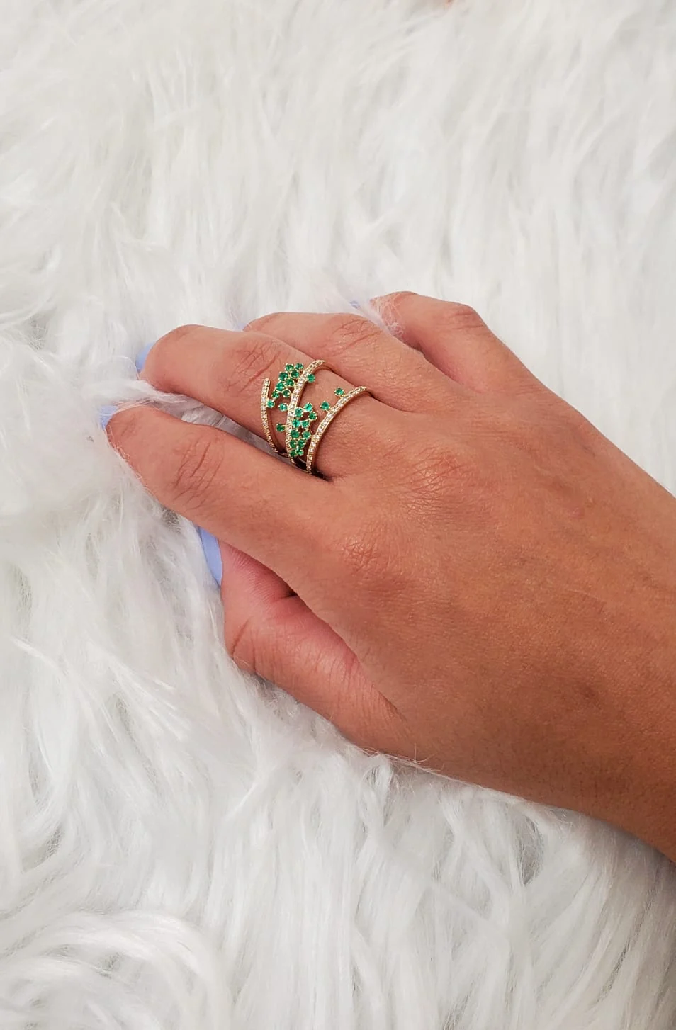 Galaxy Precious Color Stone and Diamond Ring - Image 6