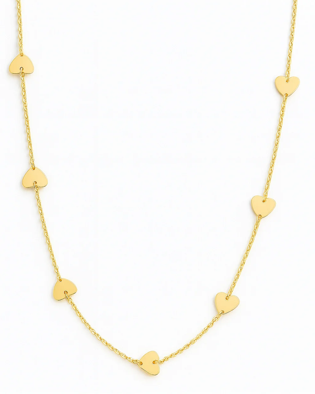 Multi Heart Station Necklace