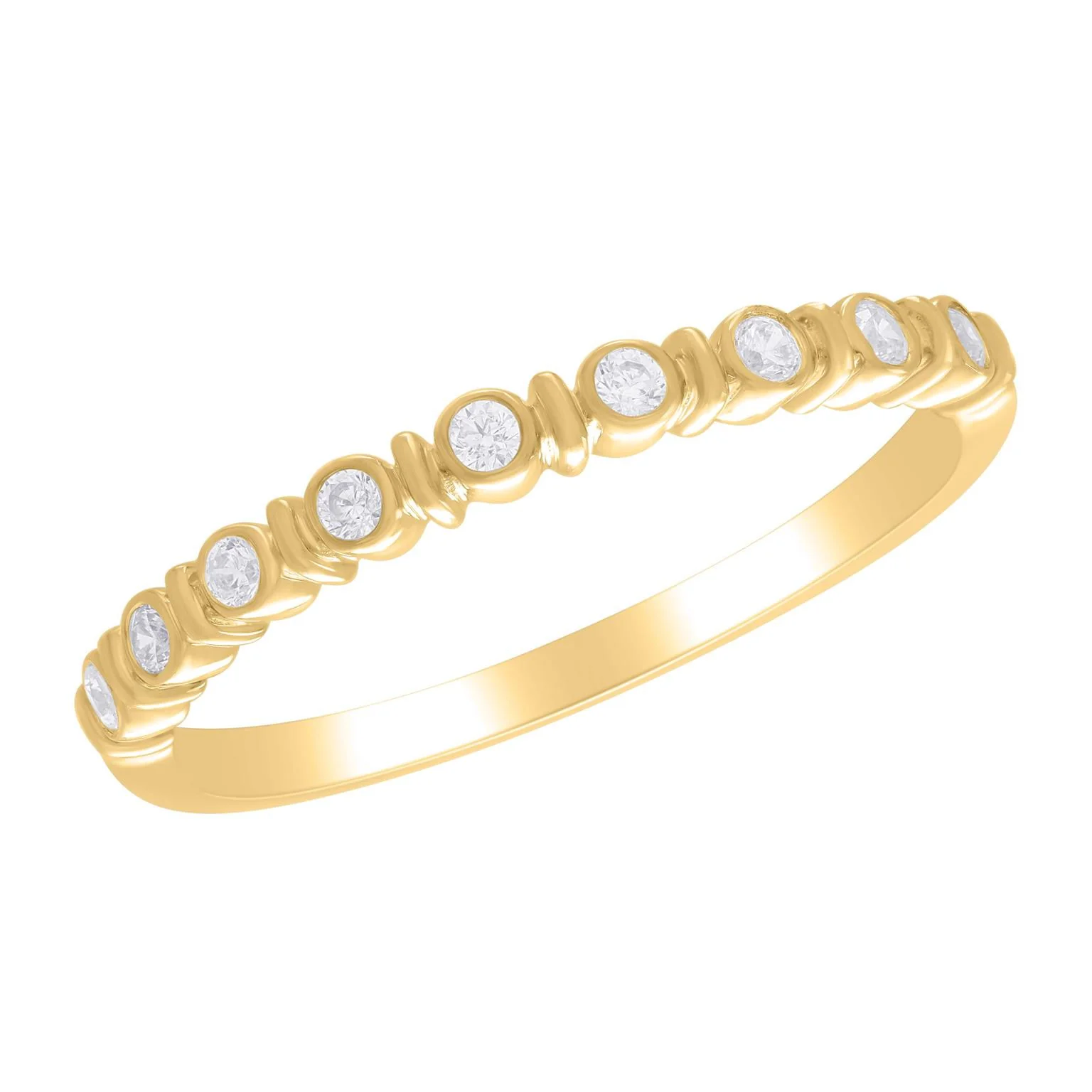 Dainty Diamond Bezel Ring