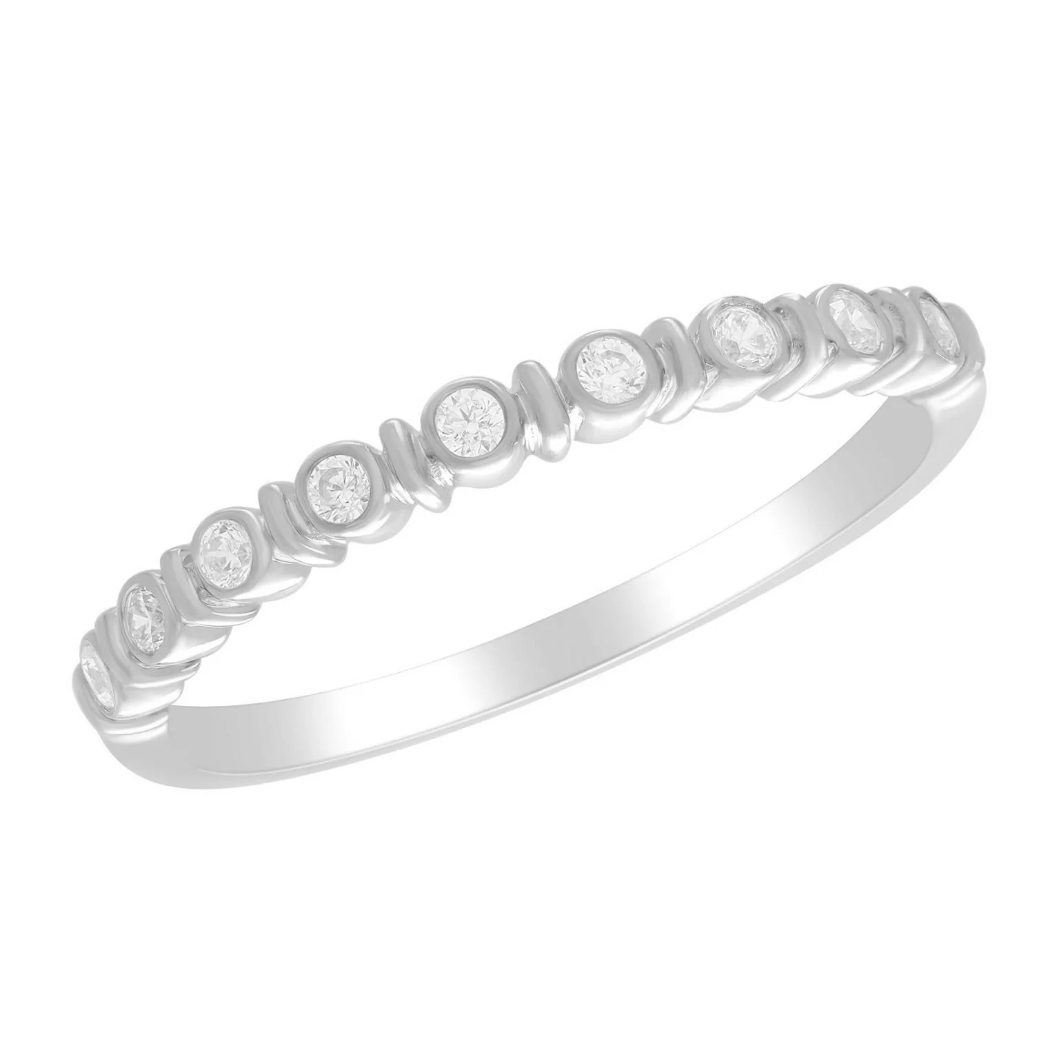 Dainty Diamond Bezel Ring - Image 2