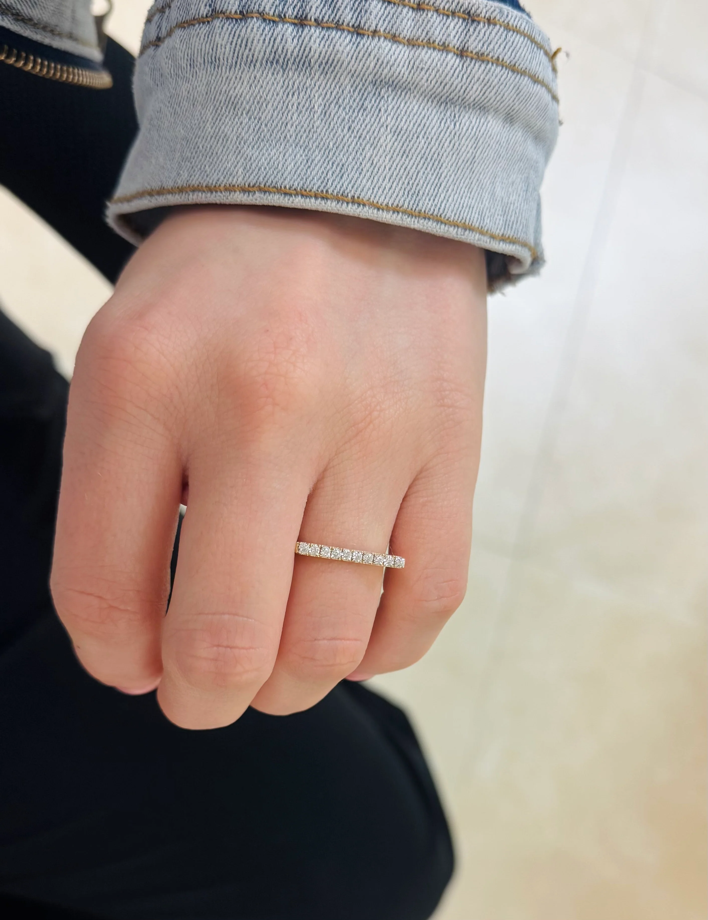 Diamond Bar Ring - Image 2