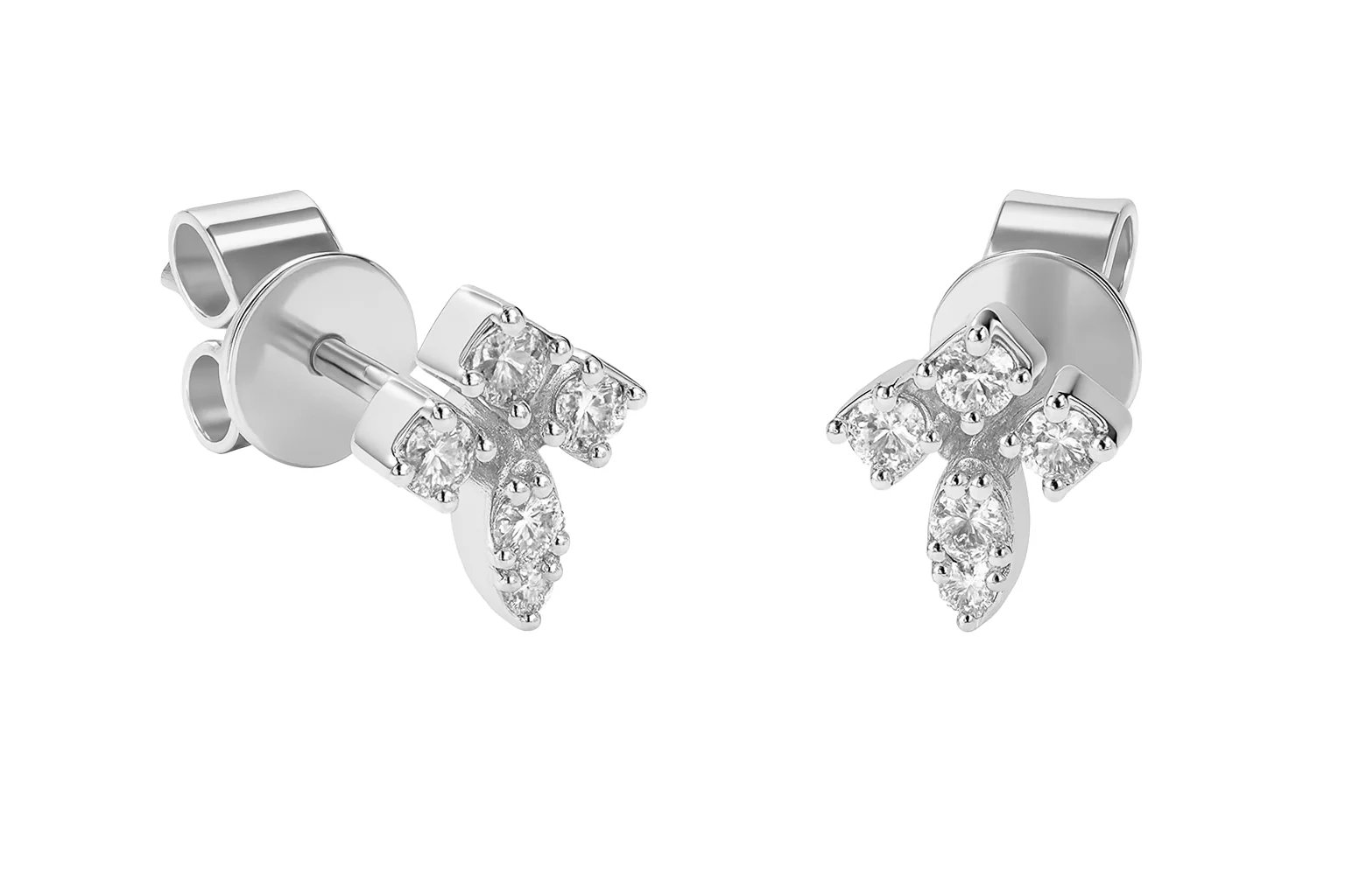 Diamond Cross Earrings - Image 4
