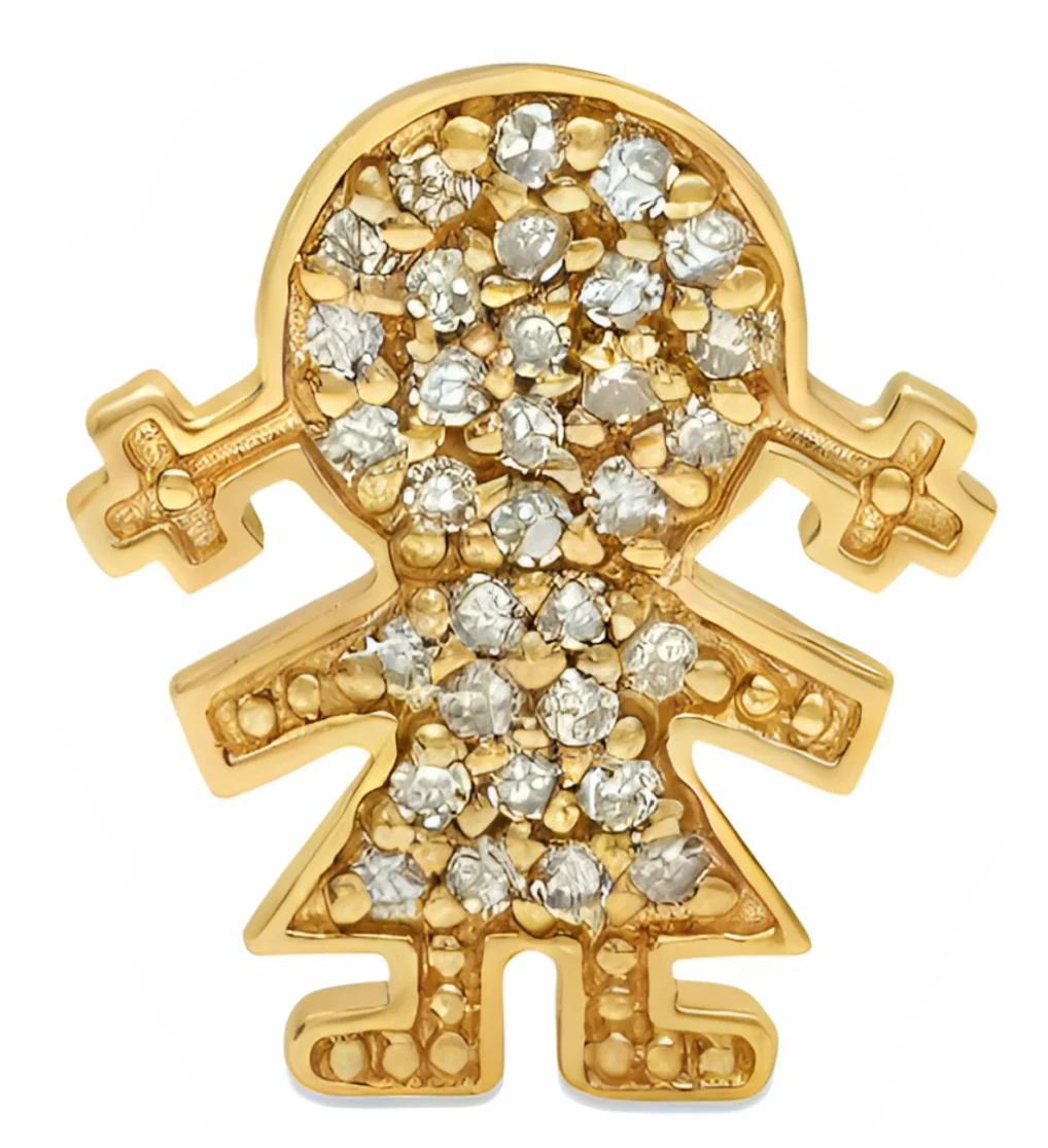 Diamond Girl Pendant 12mm