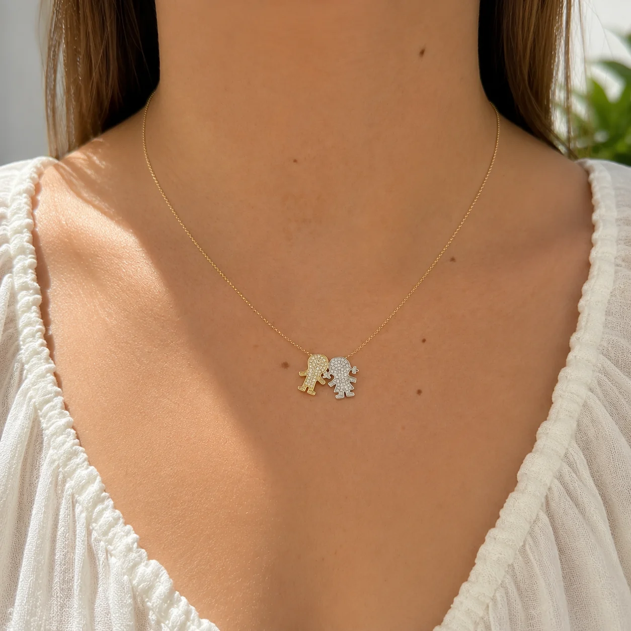 Diamond Girl Pendant 12mm - Image 2