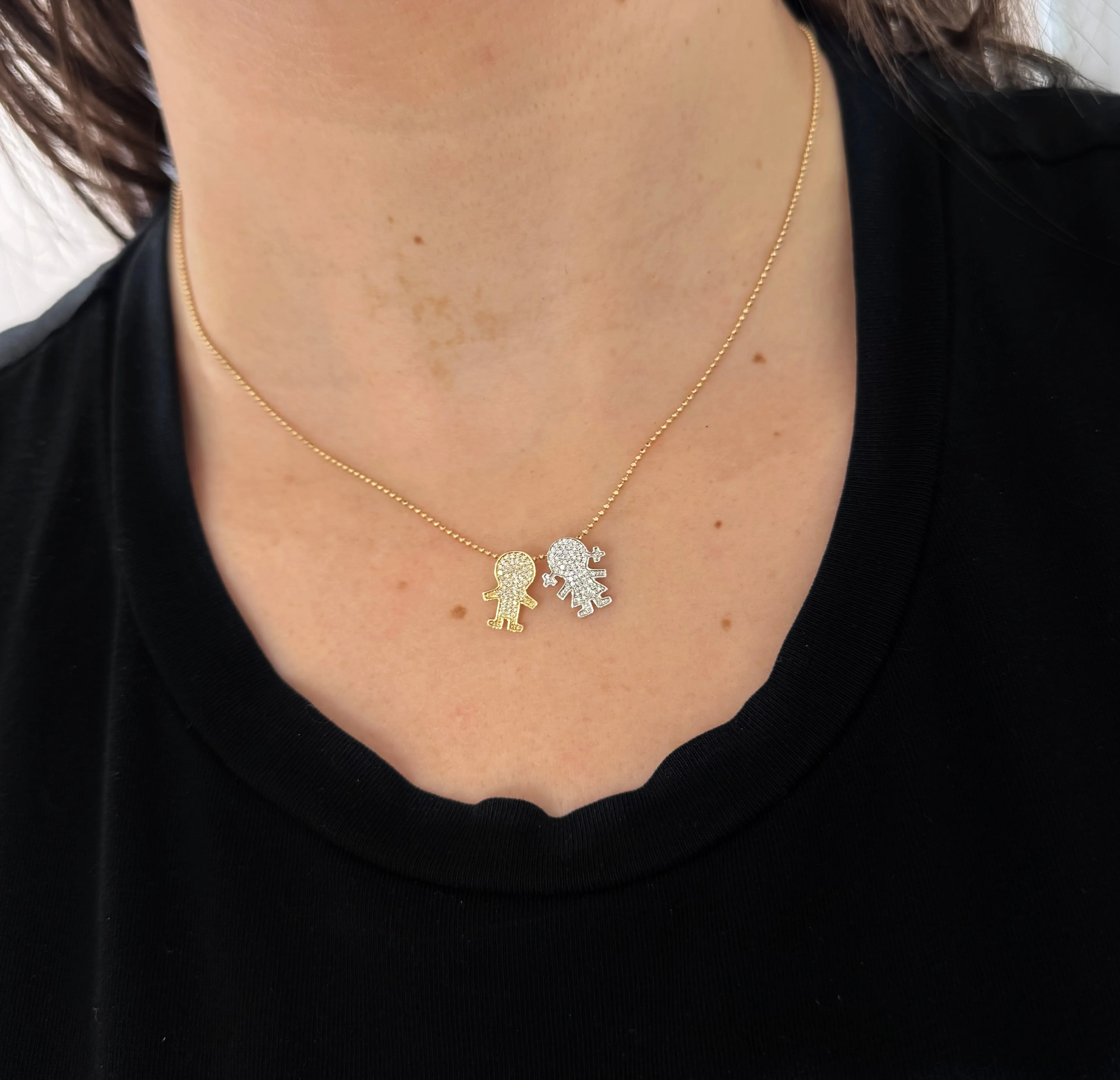 Diamond Girl Pendant 12mm - Image 3