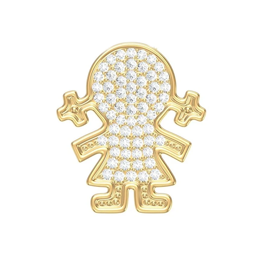 Diamond Girl Pendant 12mm - Image 7
