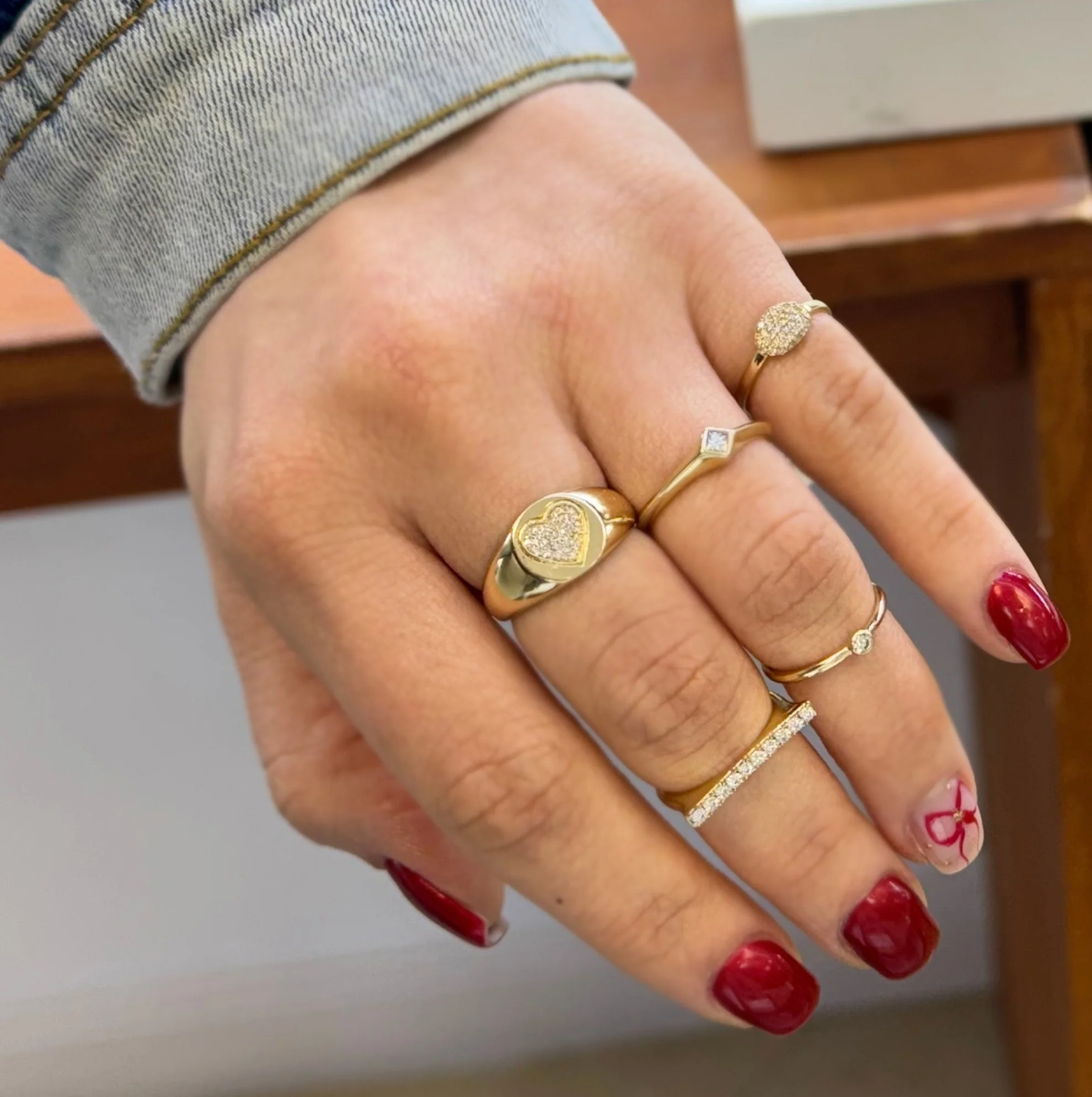 Diamond Bar Ring - Image 5