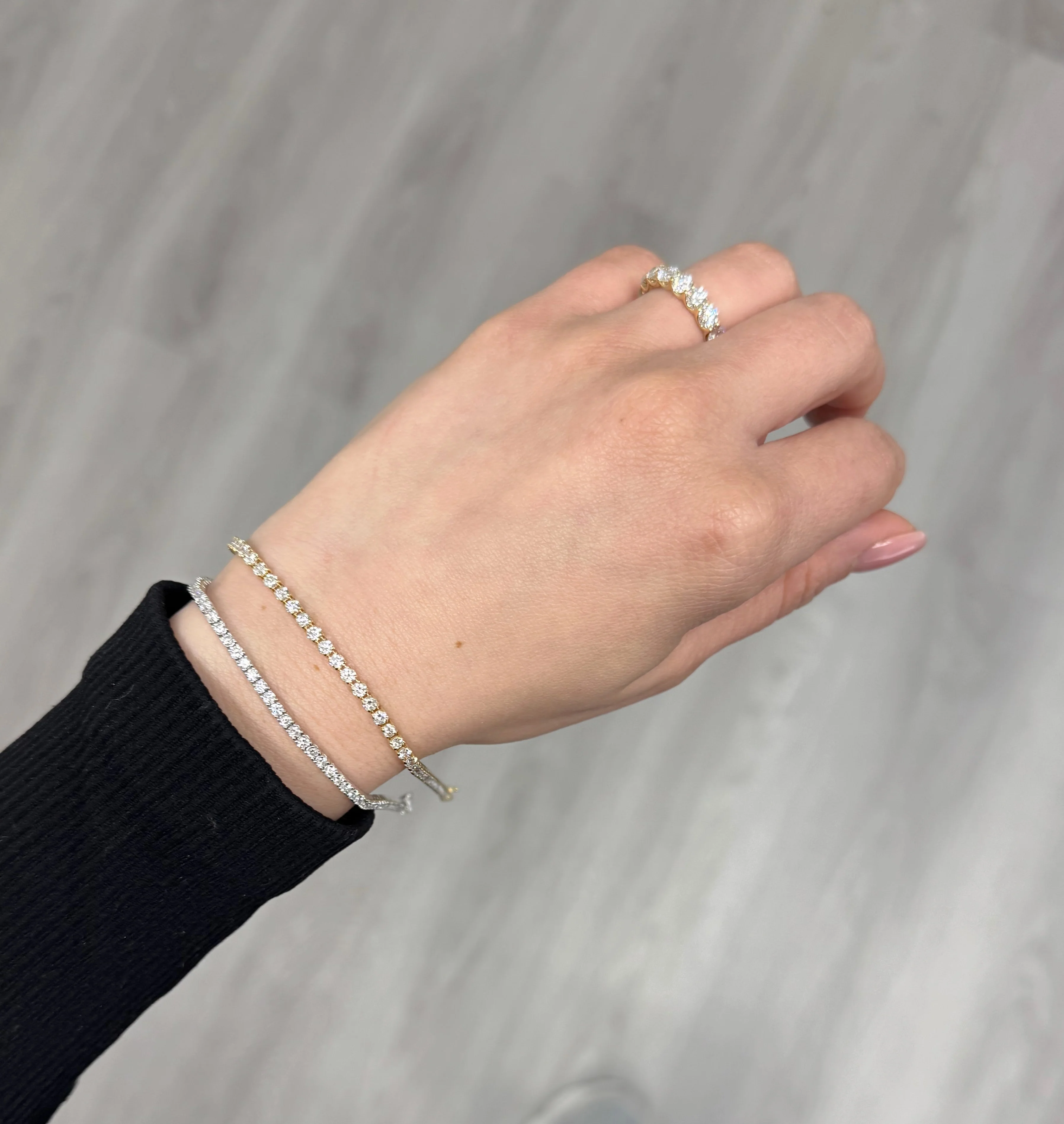 Lab-Grown Diamond Tennis Bracelet-3.23ct - Image 4