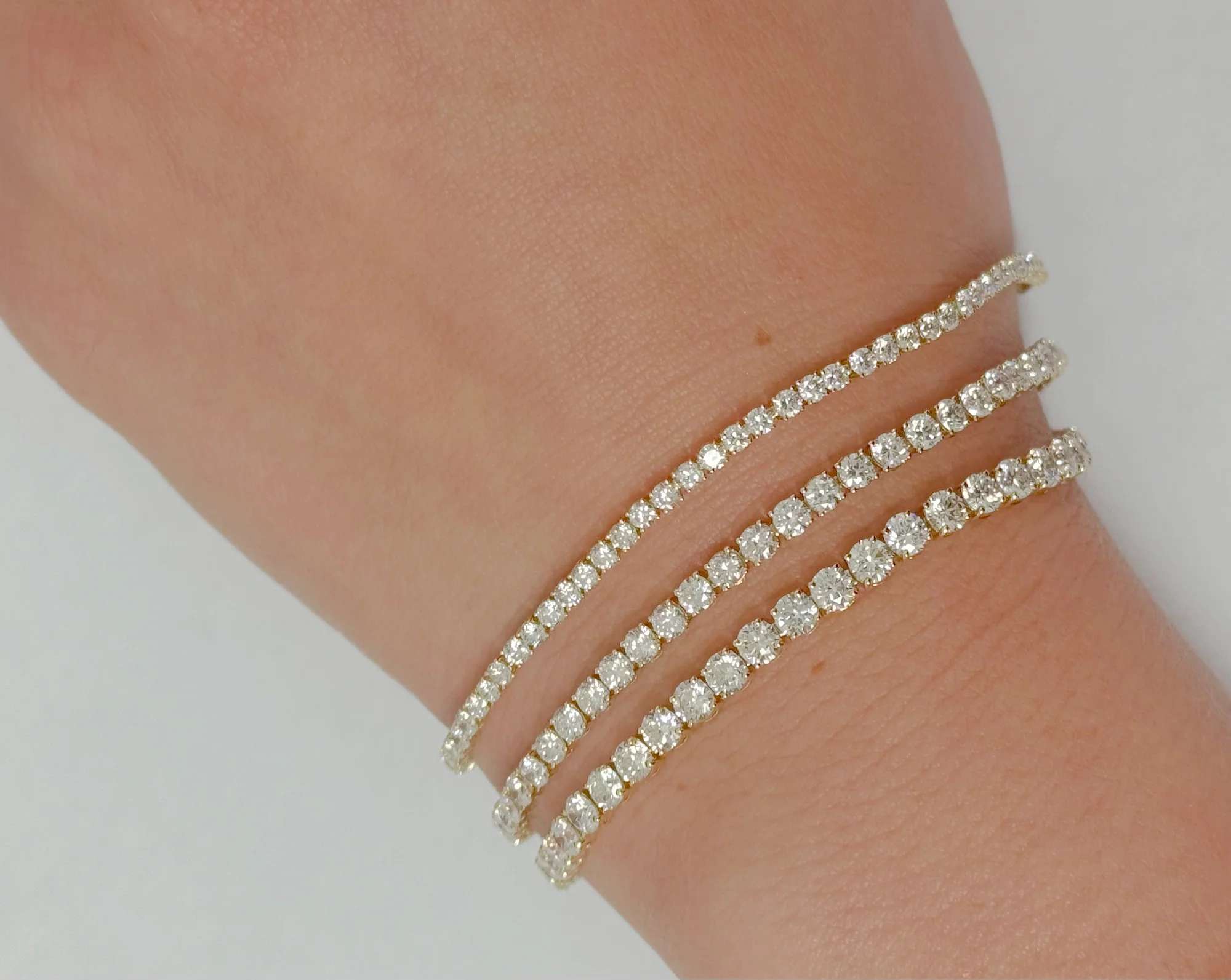 Lab Grown Diamond Tennis Bracelet 4.95 Cts - Image 3