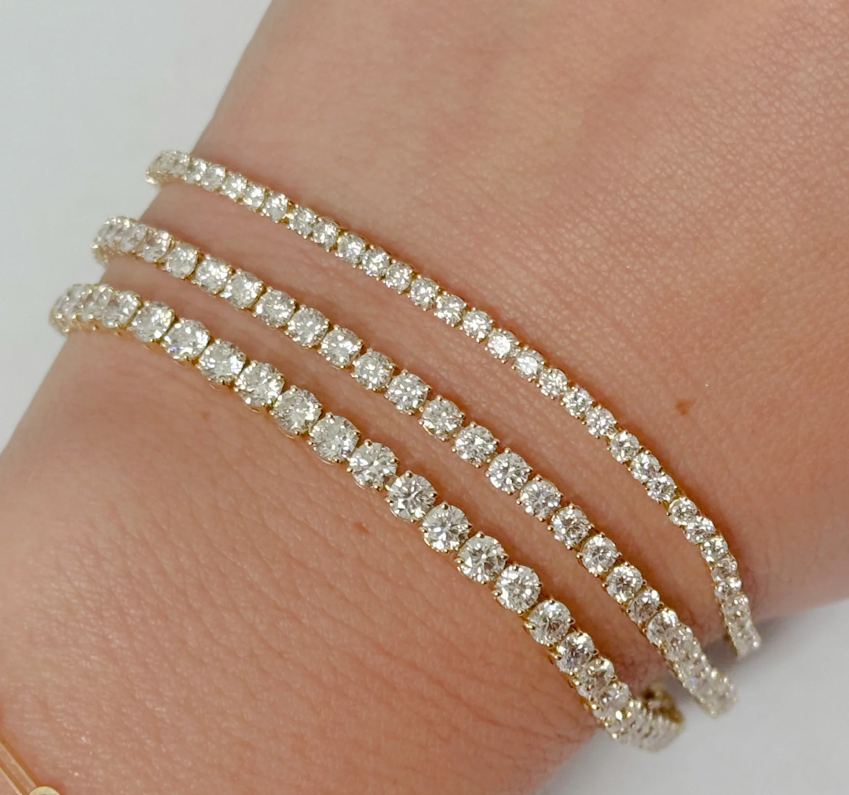 Lab Grown Diamond Tennis Bracelet 4.95 Cts - Image 4