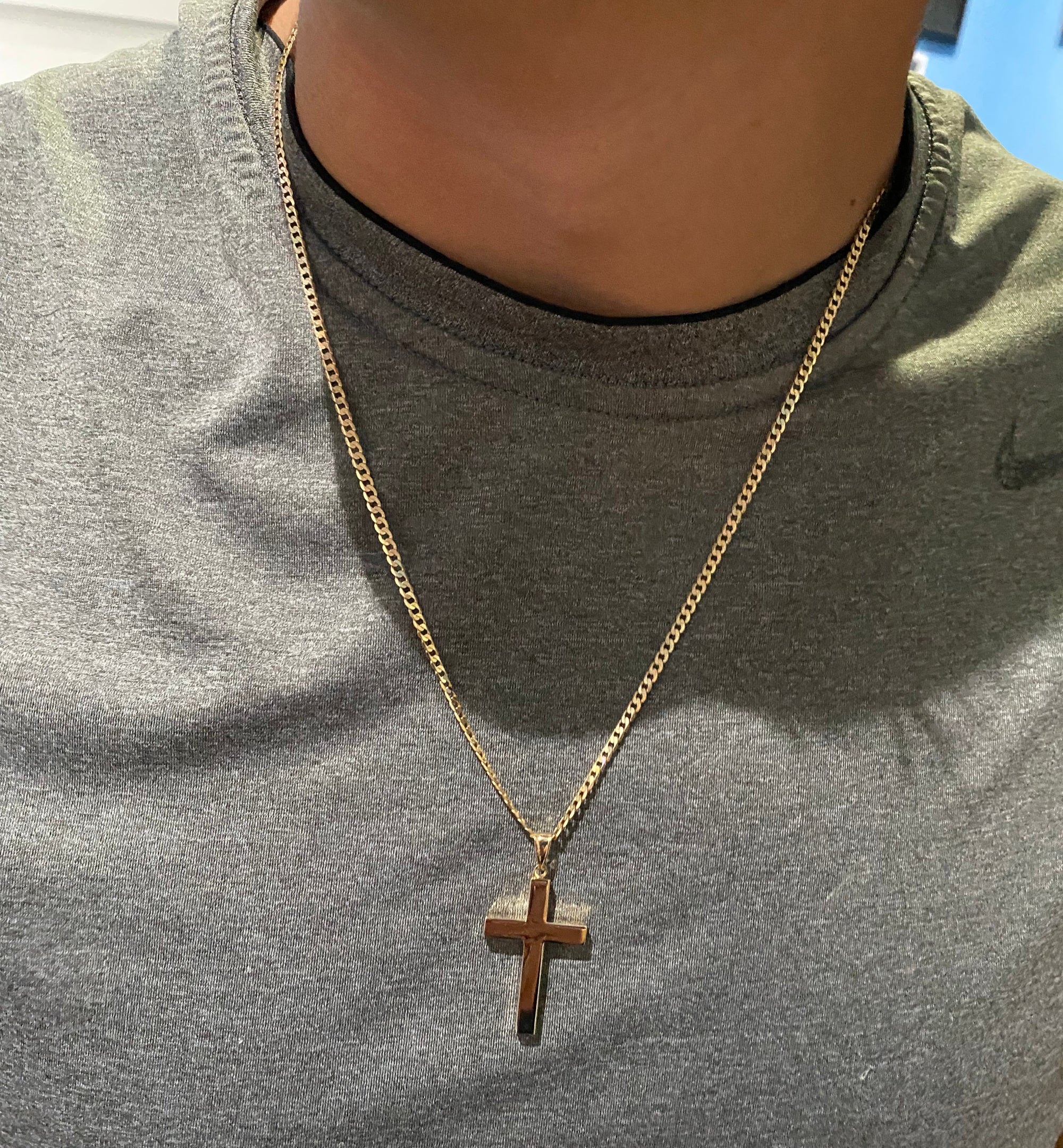 Large Square Cross Pendant - Image 5