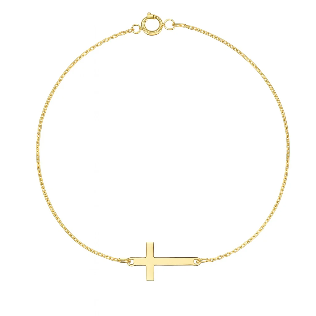 Medium Side Cross Bracelet
