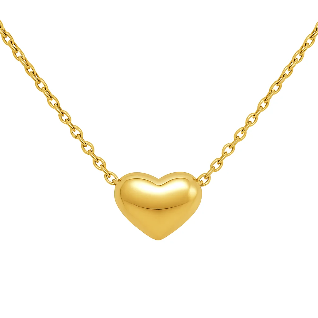 Mini Puffed Heart Necklace