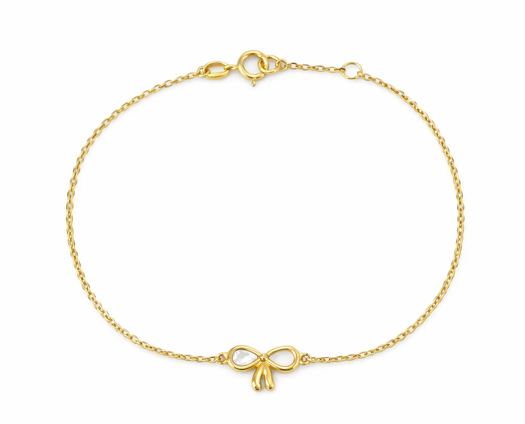 Mother of Pearl Single Bow Bracelet