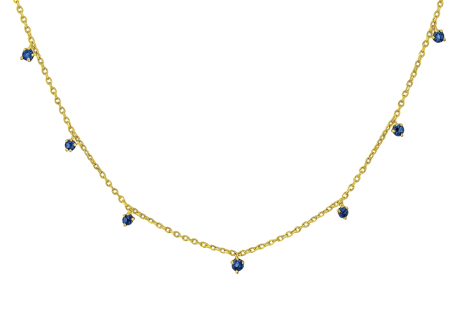 Multi Dangling Color Stone Necklace