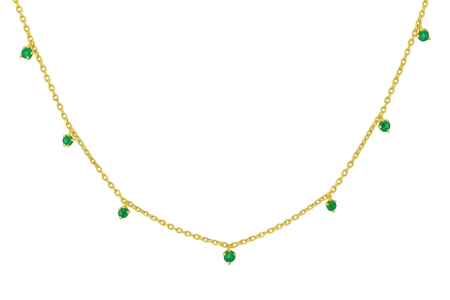 Multi Dangling Color Stone Necklace - Image 4