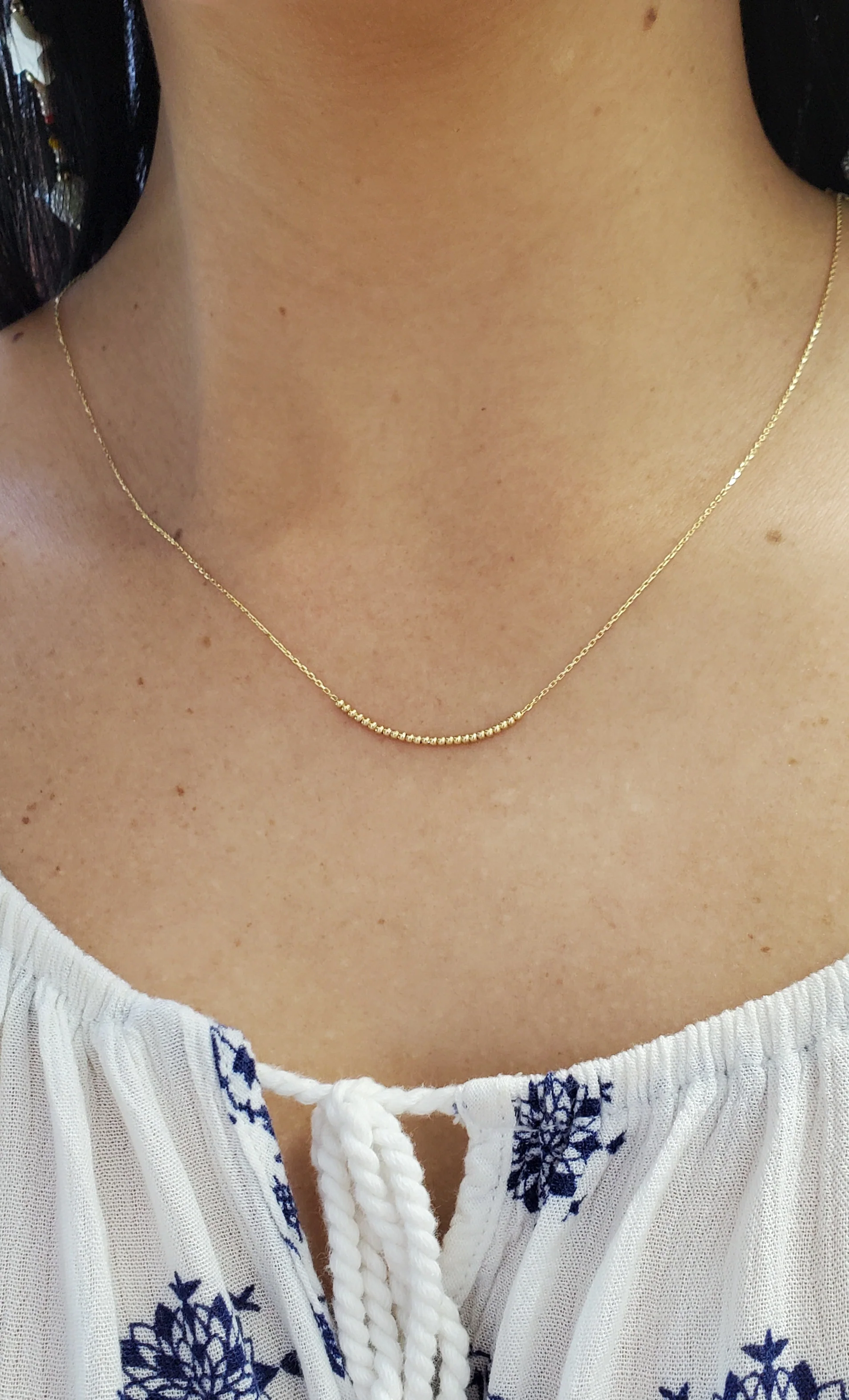 Multi Mini Bead Necklace - Image 2
