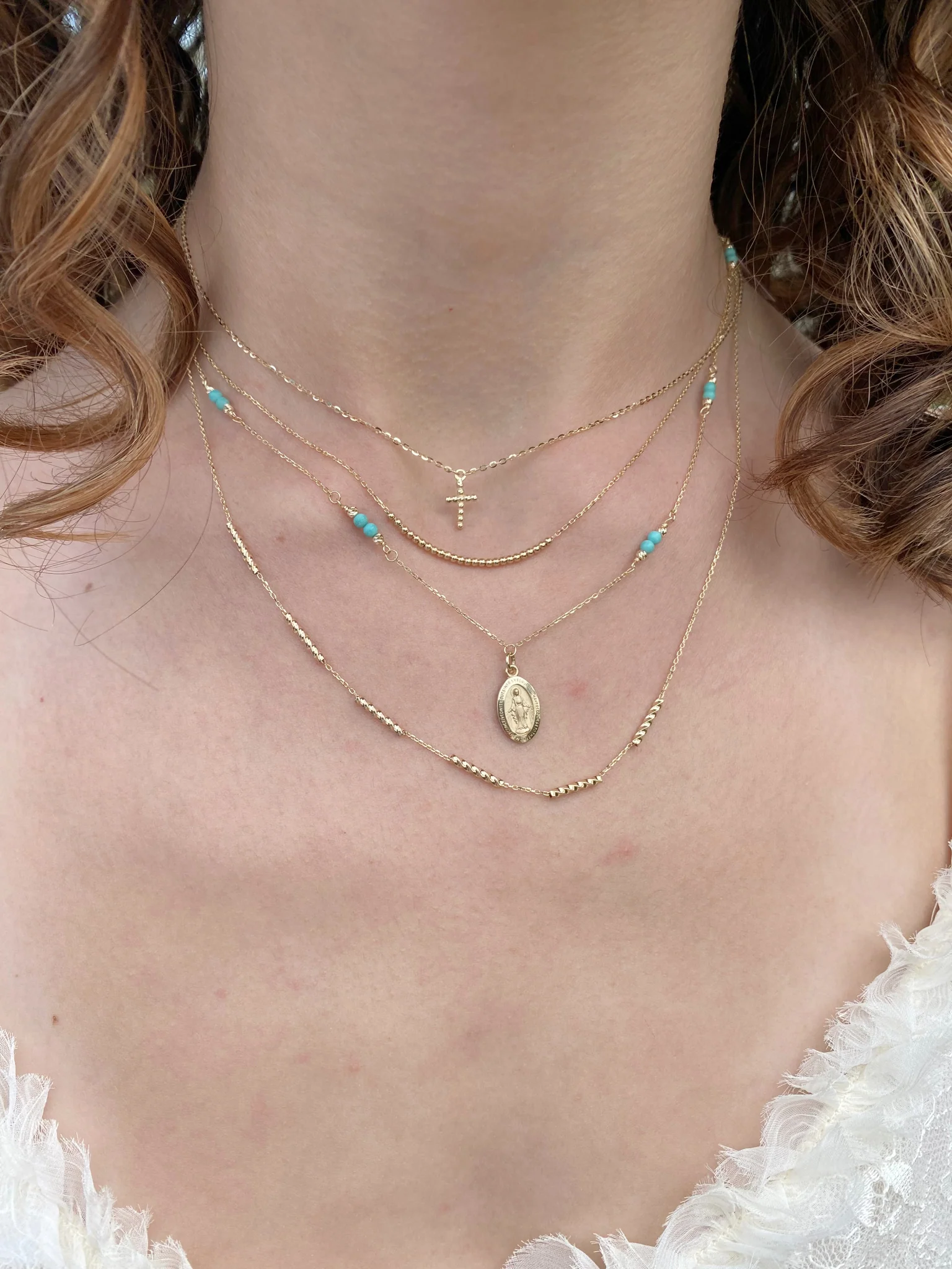 Multi Mini Bead Necklace - Image 4