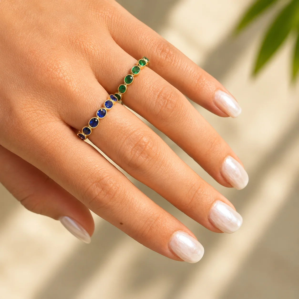 Multi Oval Color Stone Ring - Image 4