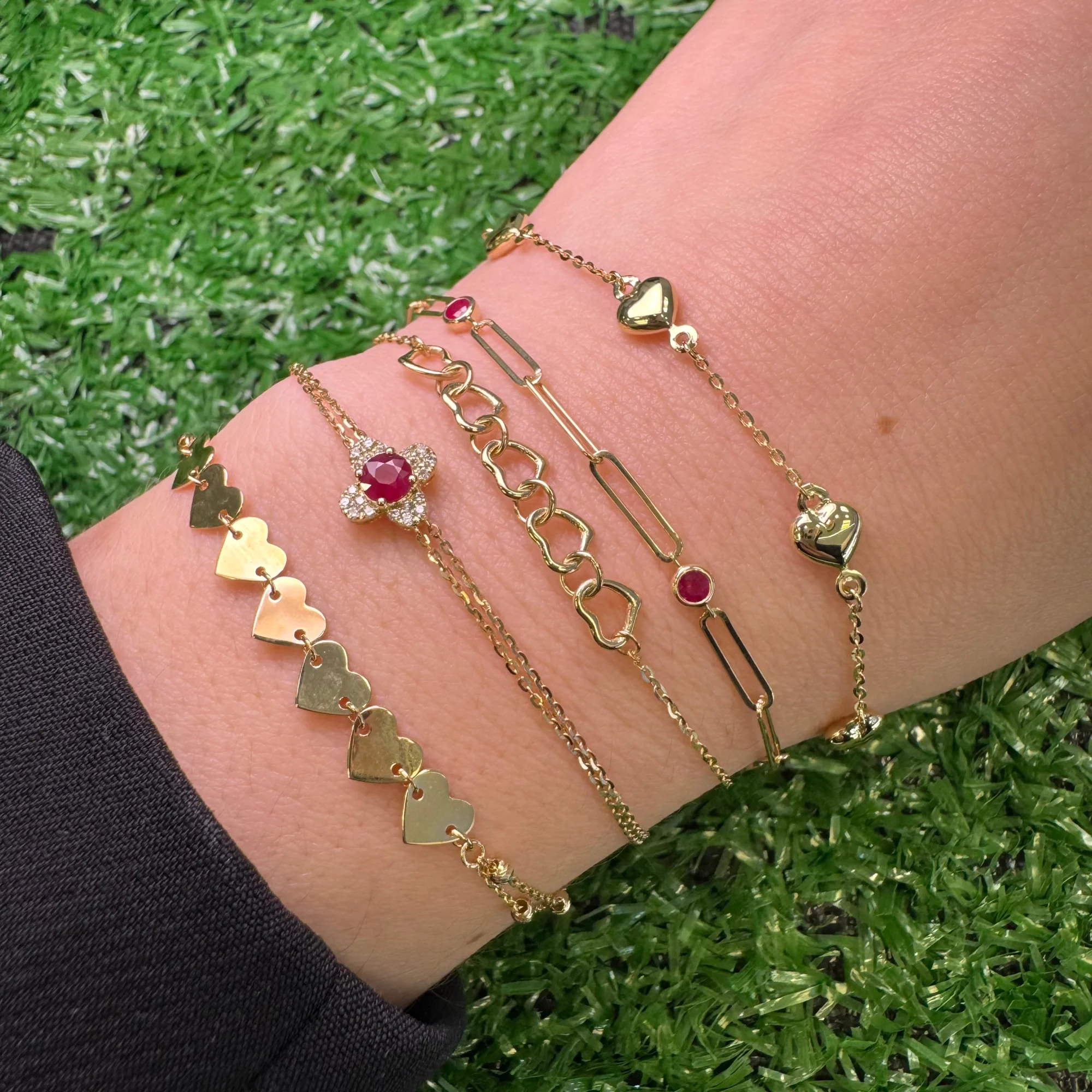 Puff Heart Bracelet - Image 3