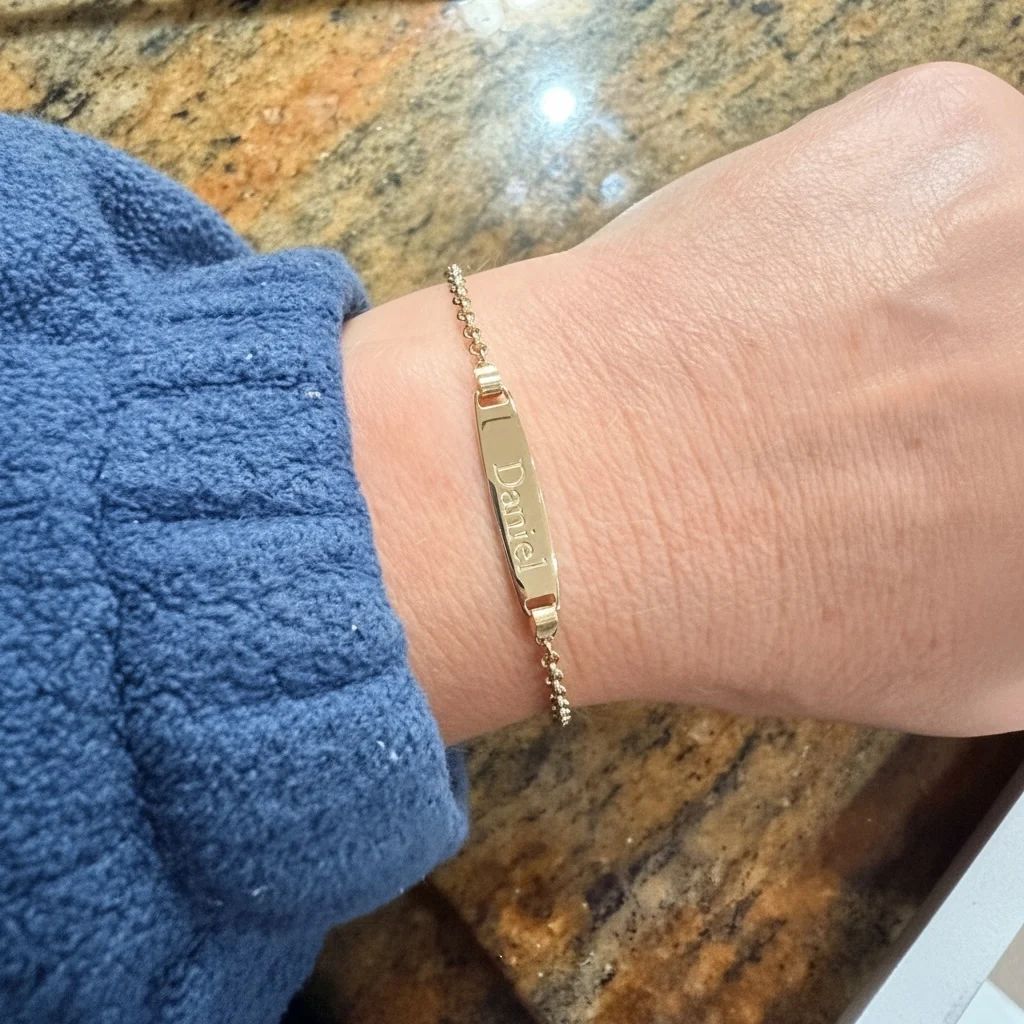 Rolo Link  Baby ID Bracelet Newborn to 3 years - Image 2