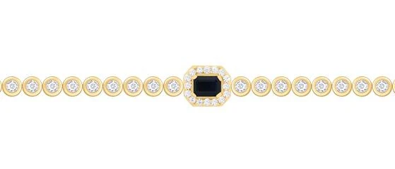 Single Color Stone Diamond Bezel Tennis Bracelet - Image 12