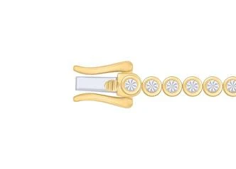 Single Color Stone Diamond Bezel Tennis Bracelet - Image 13
