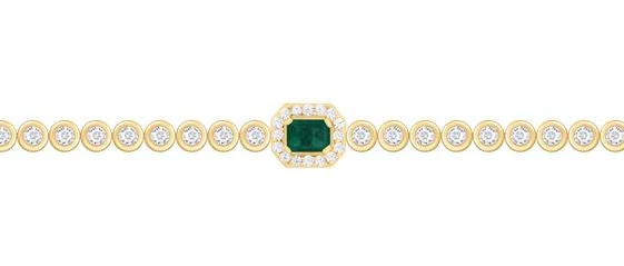 Single Color Stone Diamond Bezel Tennis Bracelet - Image 15