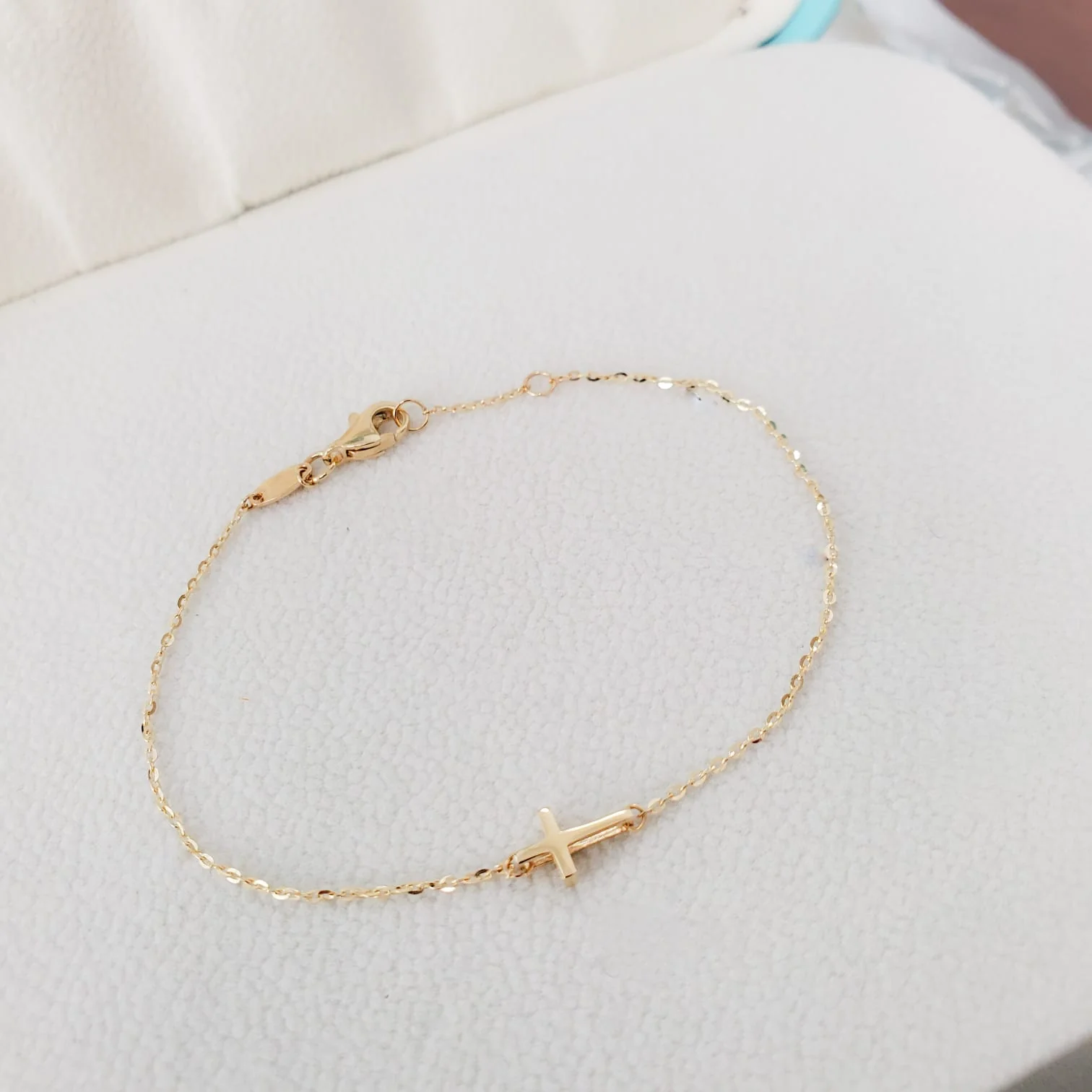 Single Miniature Cross Bracelet - Image 3