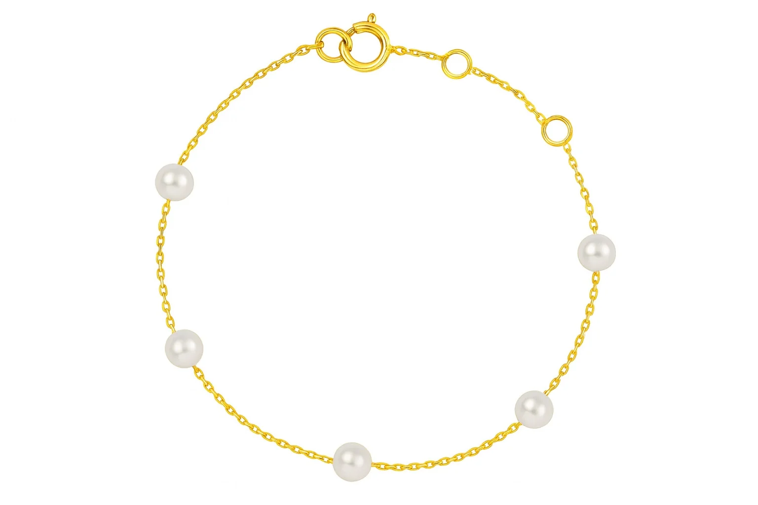 Station Color Stone Bead Bracelet 3mm - Image 4
