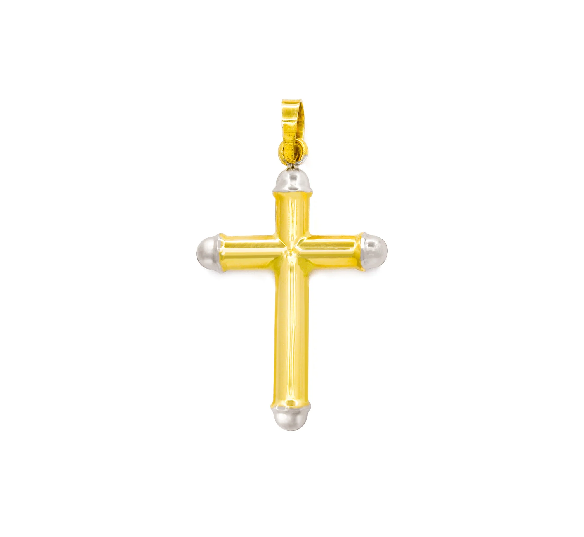 Two-Tone Tube Design Cross for Men