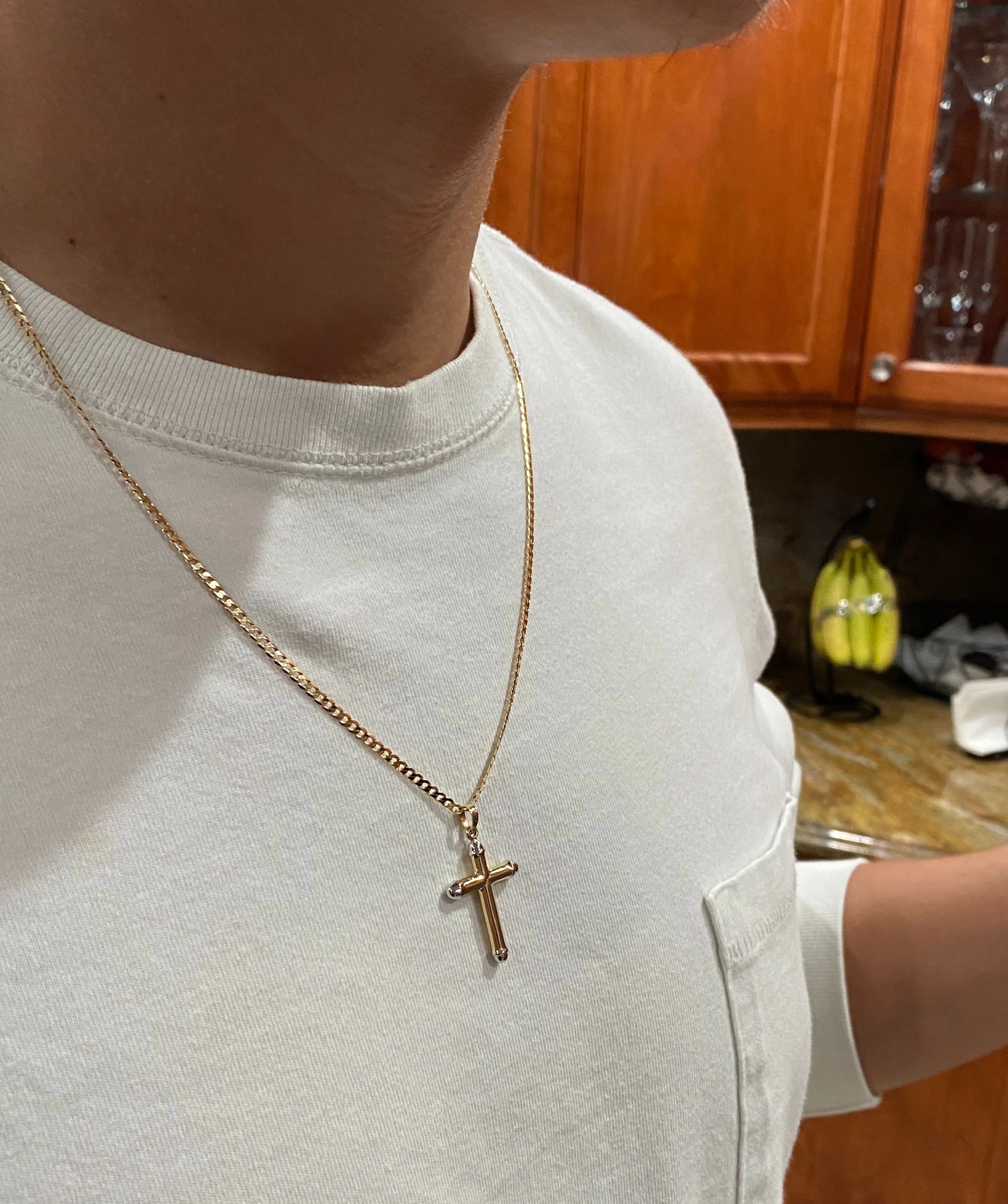 Two-Tone Tube Design Cross for Men - Image 3