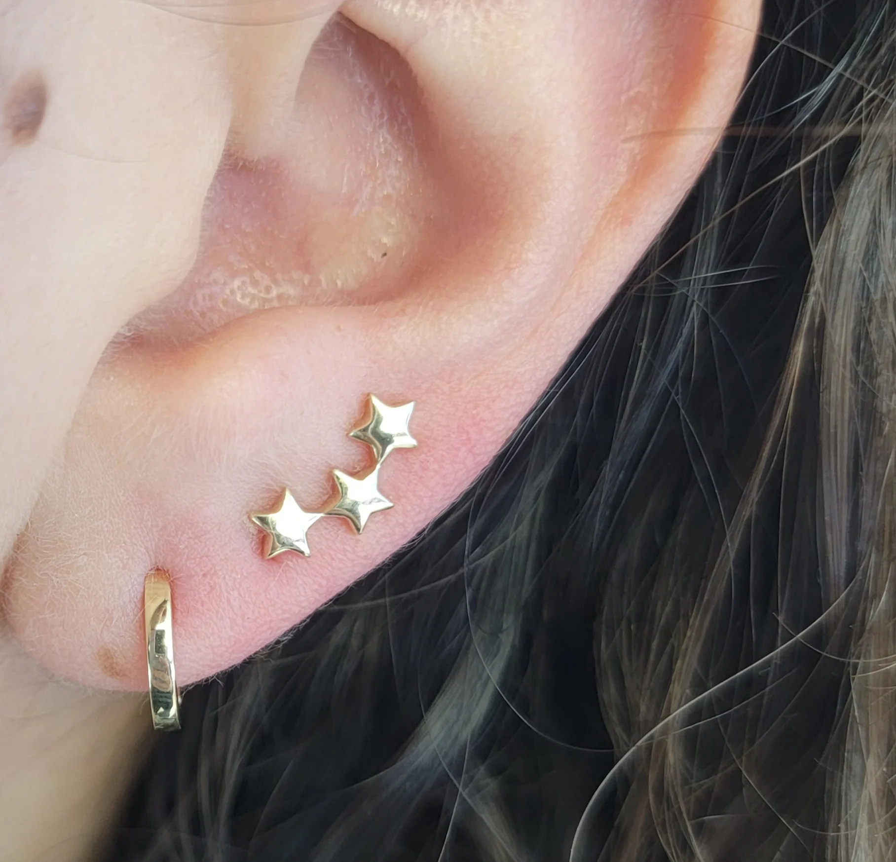 Three Star Crawler Earring - Image 2