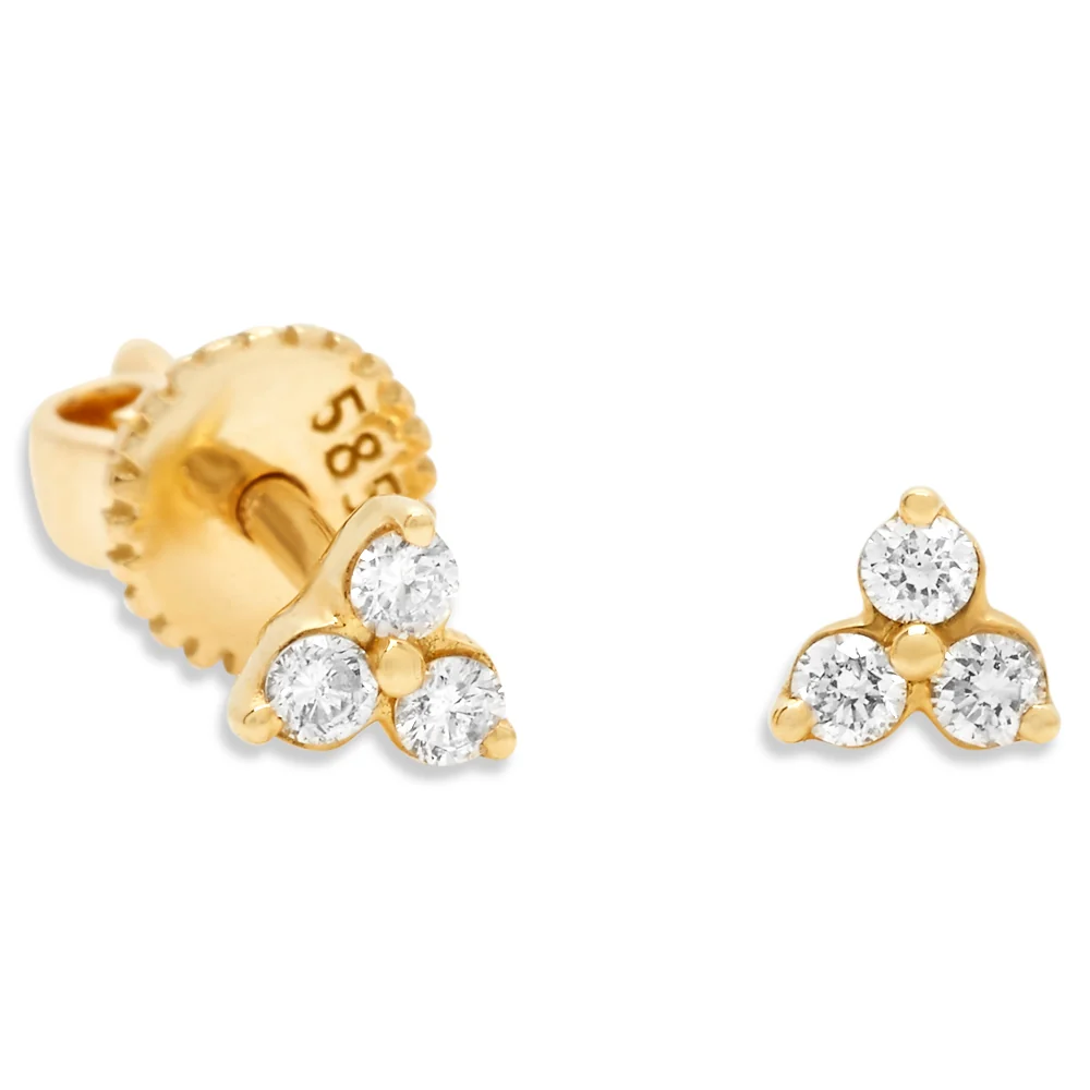 Trio Diamond Stud